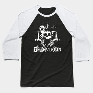 television skeleton punk Baseball T-Shirt